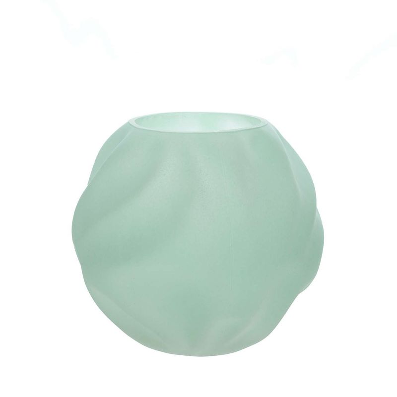 HOME ESSENTIALS - Pecera de vidrio verde menta 18 Cm