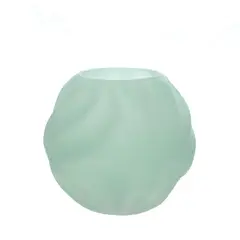 SOHOGAR - Pecera de vidrio verde menta 18 Cm
