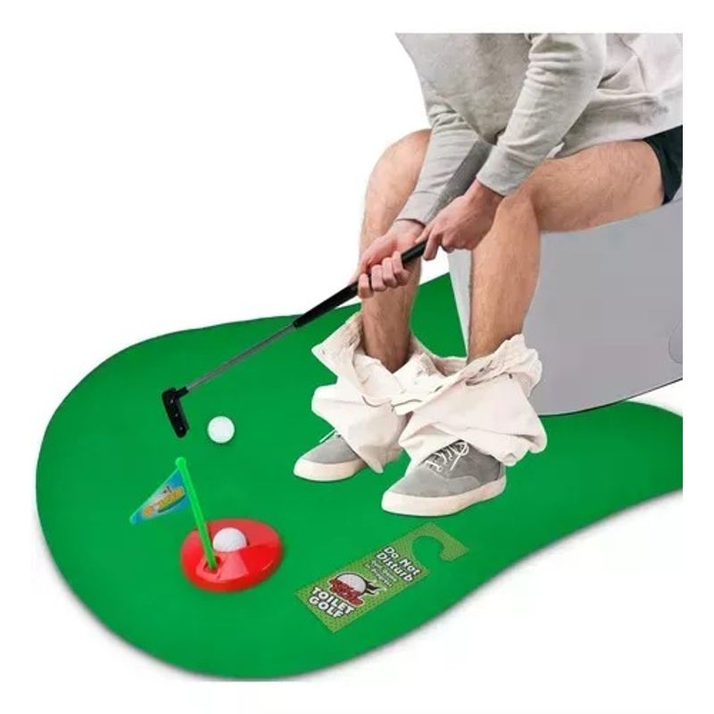 GENERICO - MIni Juego de Golf - Practica Baño Wc Inodoro
