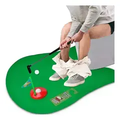 GENERICO - MIni Juego de Golf - Practica Baño Wc Inodoro