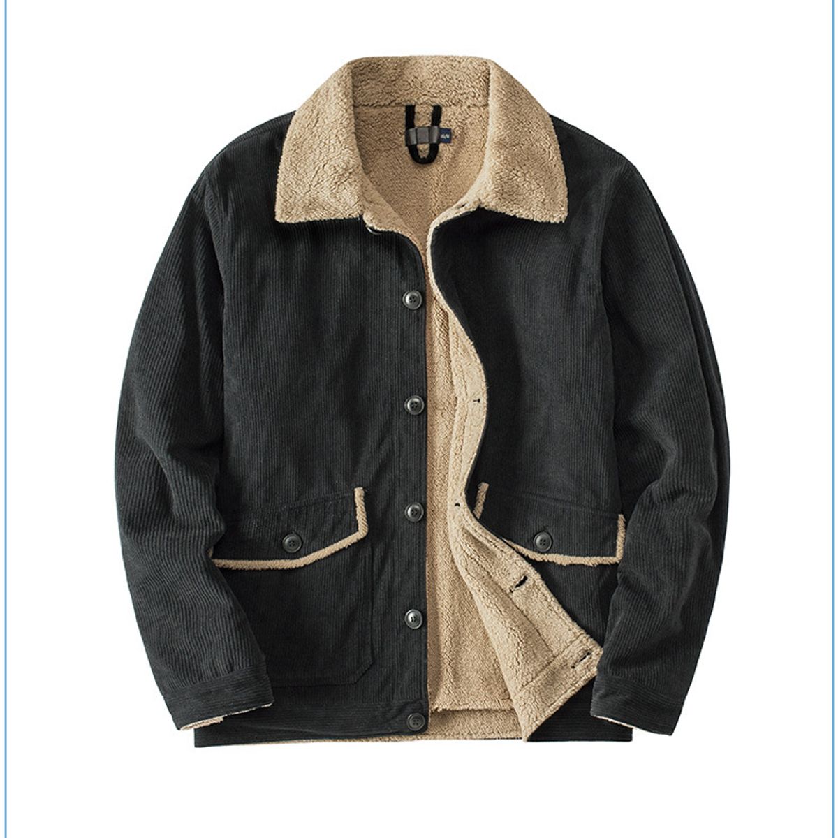 TIOZONEY - Chaqueta informal cálida y gruesa para hombre