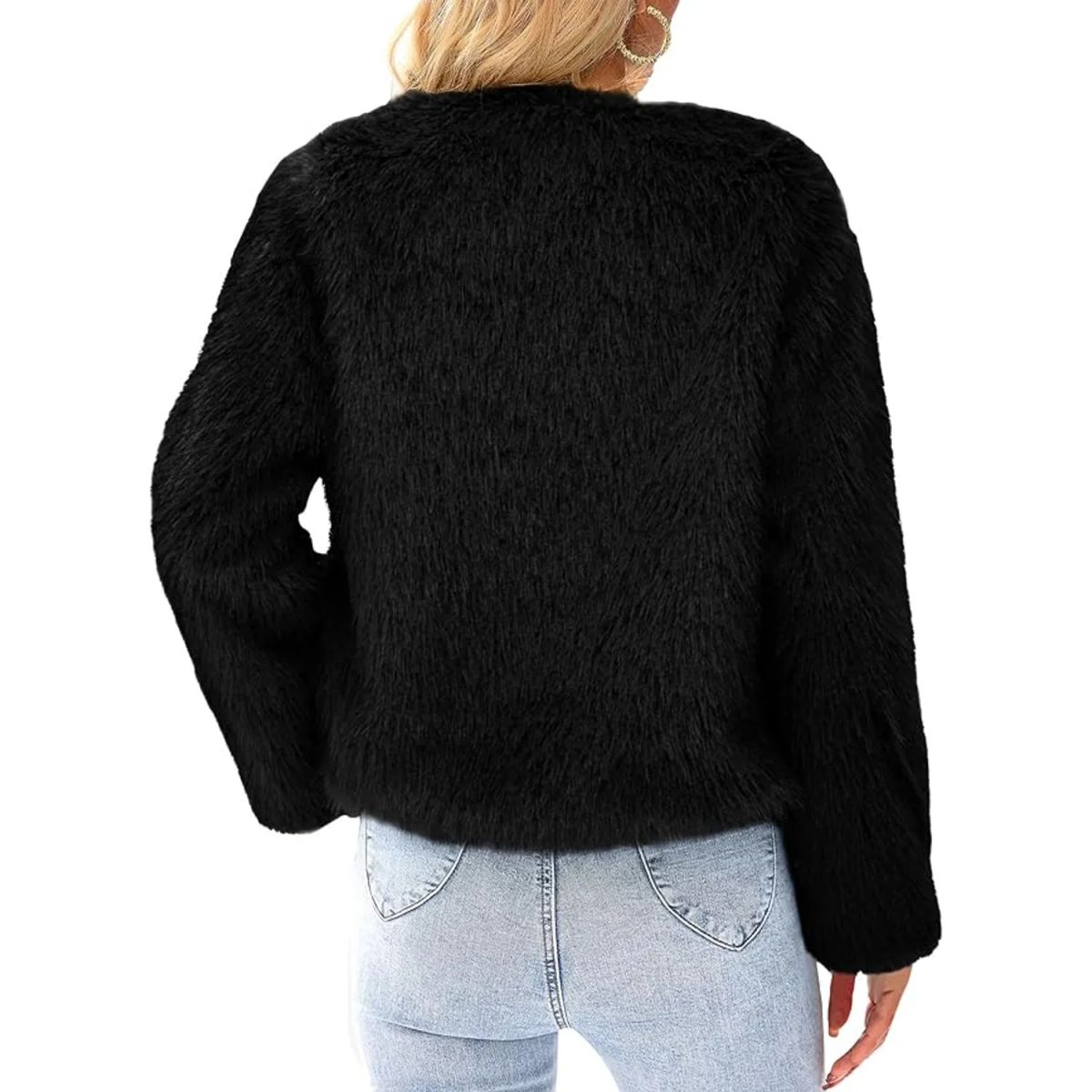 TIOZONEY - Abrigo de invierno Chaqueta corta de lana