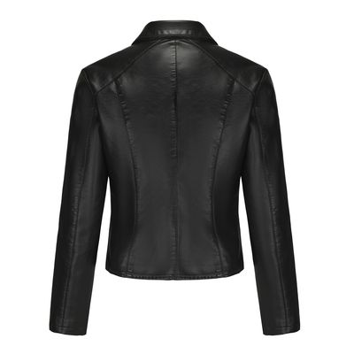 Imagen 2 del producto Chaqueta de PU con tachuelas para mujer-Negro