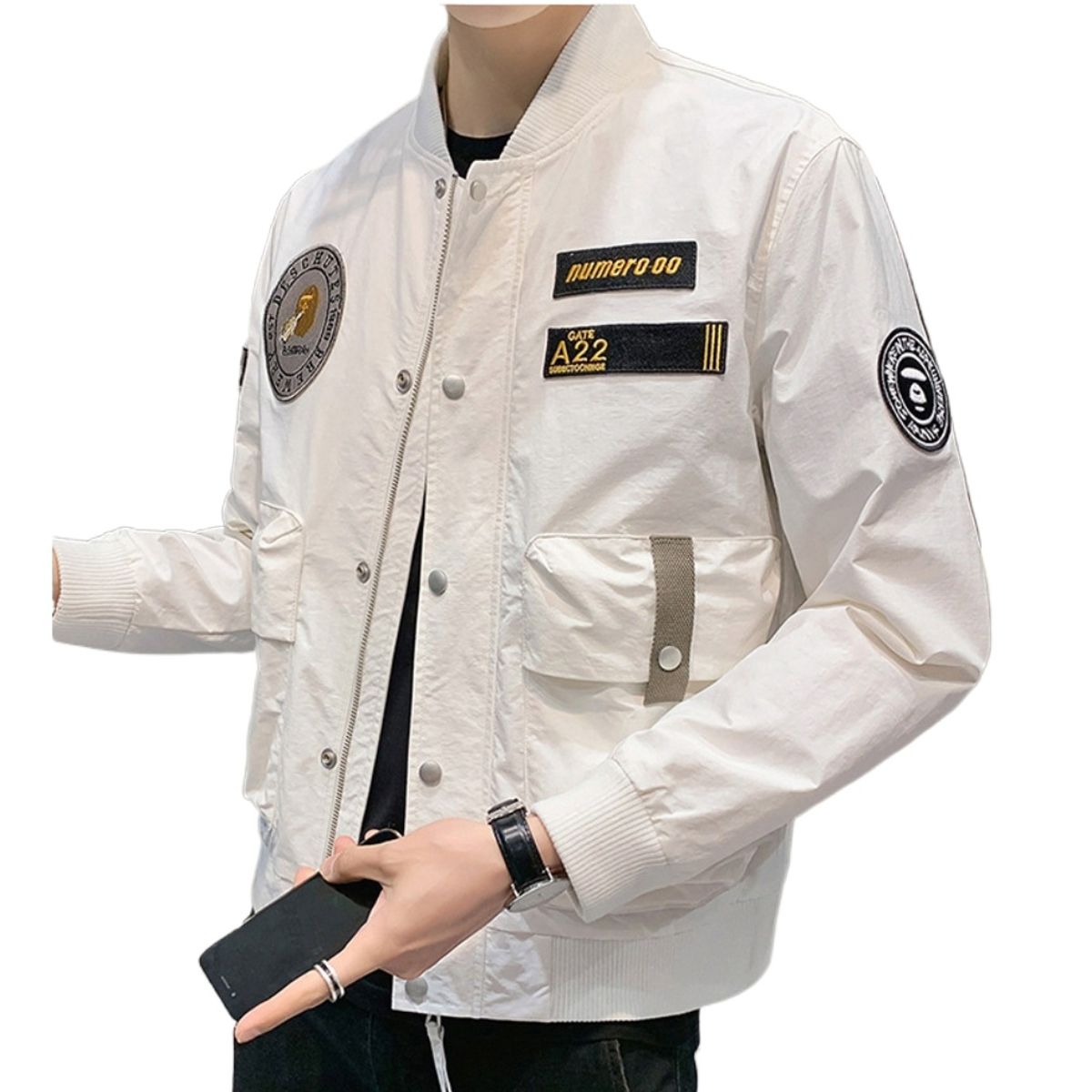 TIOZONEY - Chaqueta de montañismo al aire libre - Blanco