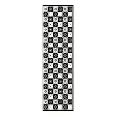 DAVANTI - Alfombra Pasillo Vinílica Baldosa Clásica Gris 70 X 230 Cm