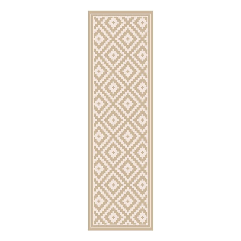 DAVANTI - Alfombra Pasillo Vinílica Rombo Arena 70 X 230 Cm