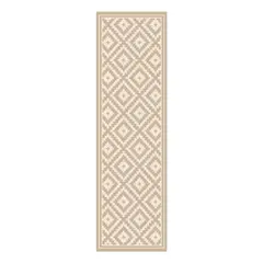 DAVANTI - Alfombra Pasillo Vinílica Rombo Arena 70 X 230 Cm
