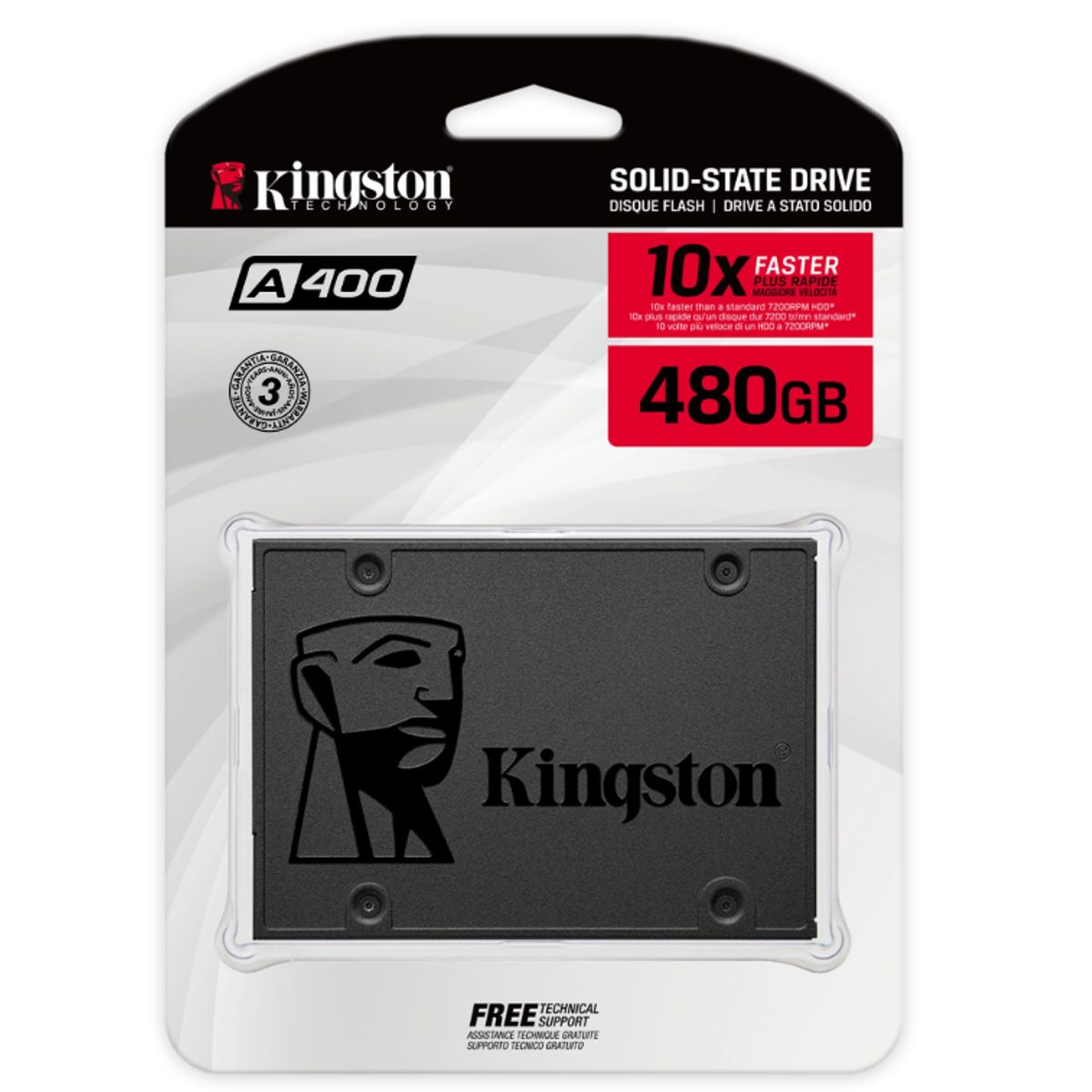 KINGSTON - SSD 2.5" - 480 GB - Kingston A400 - SATA 3 (6.0 Gb/s)