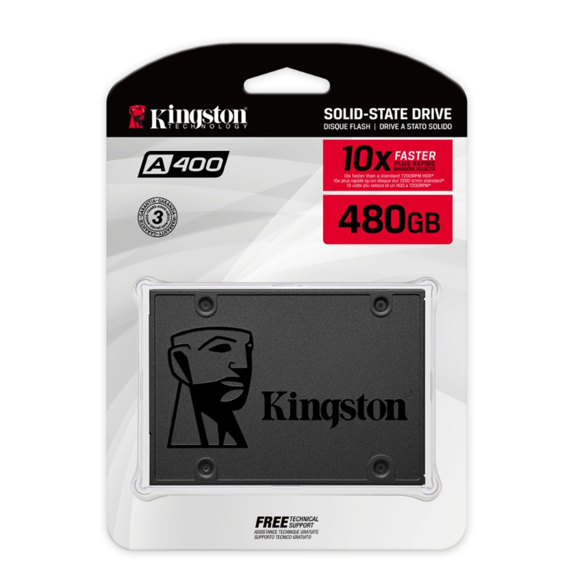 KINGSTON - SSD 2.5" - 480 GB - Kingston A400 - SATA 3 (6.0 Gb/s)