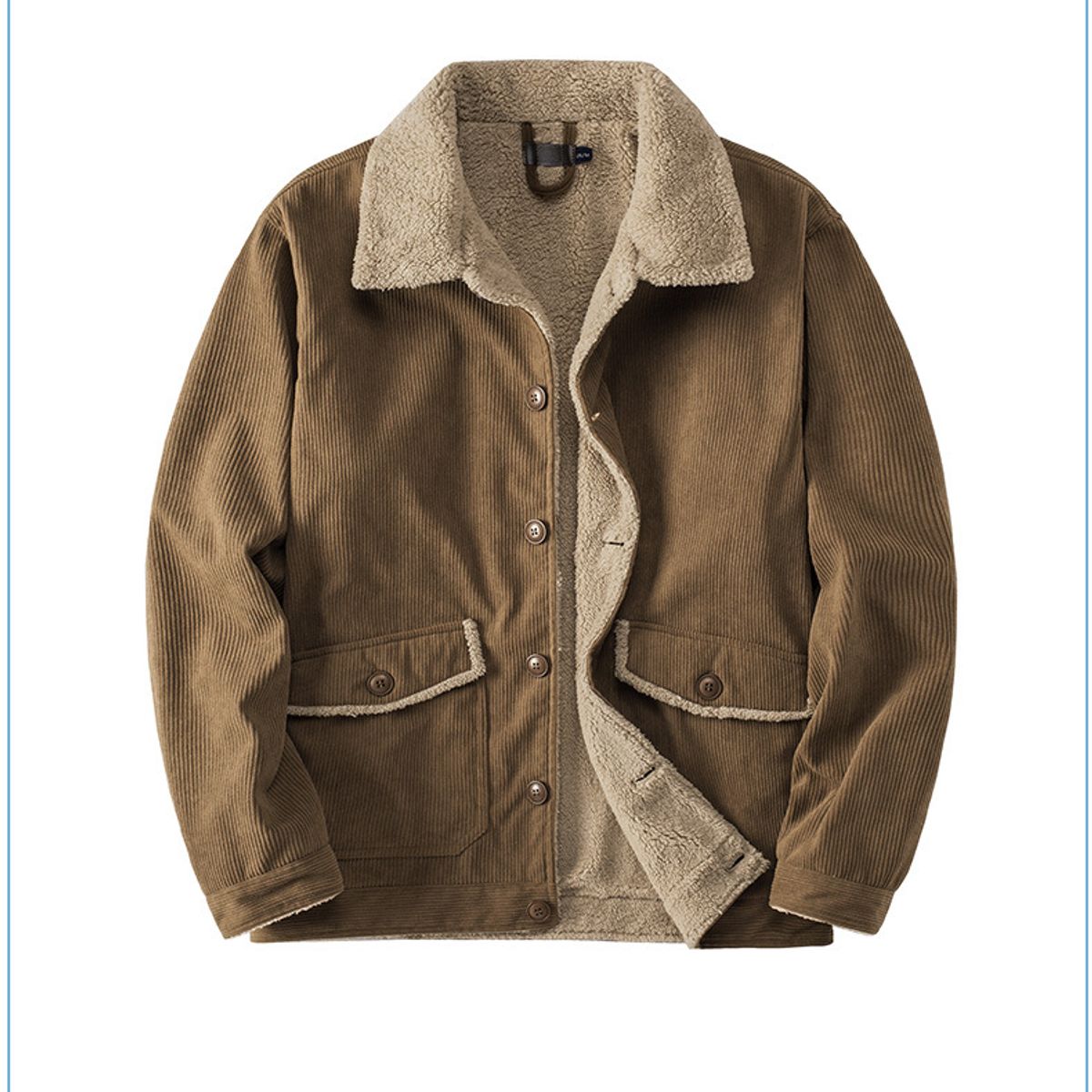 TIOZONEY - Chaqueta informal cálida y gruesa para hombre