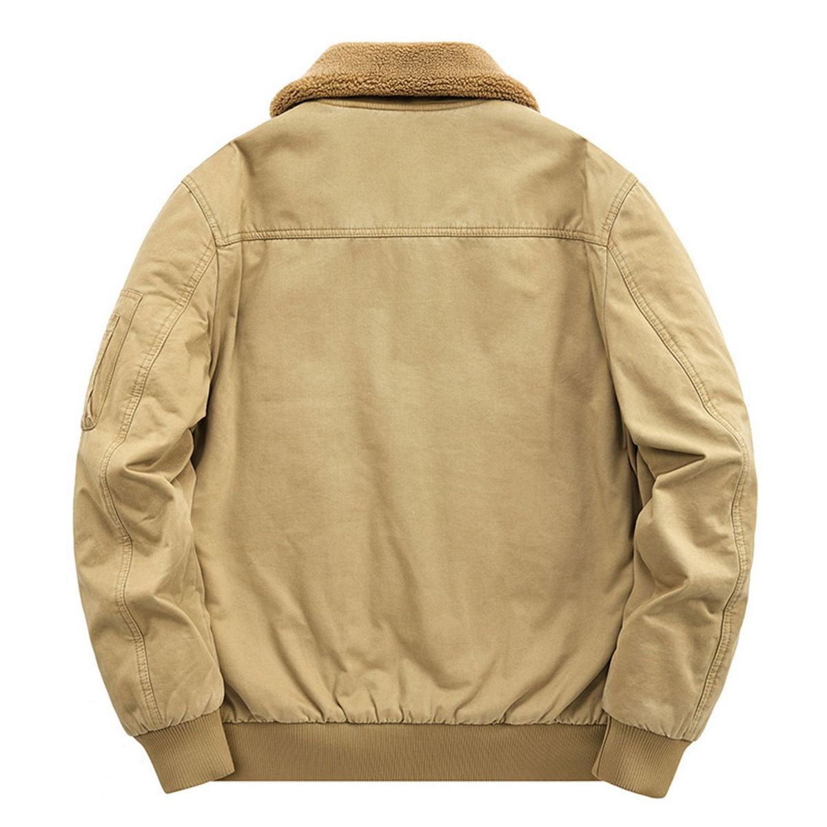 TIOZONEY - Chaqueta gruesa con gorro para hombre