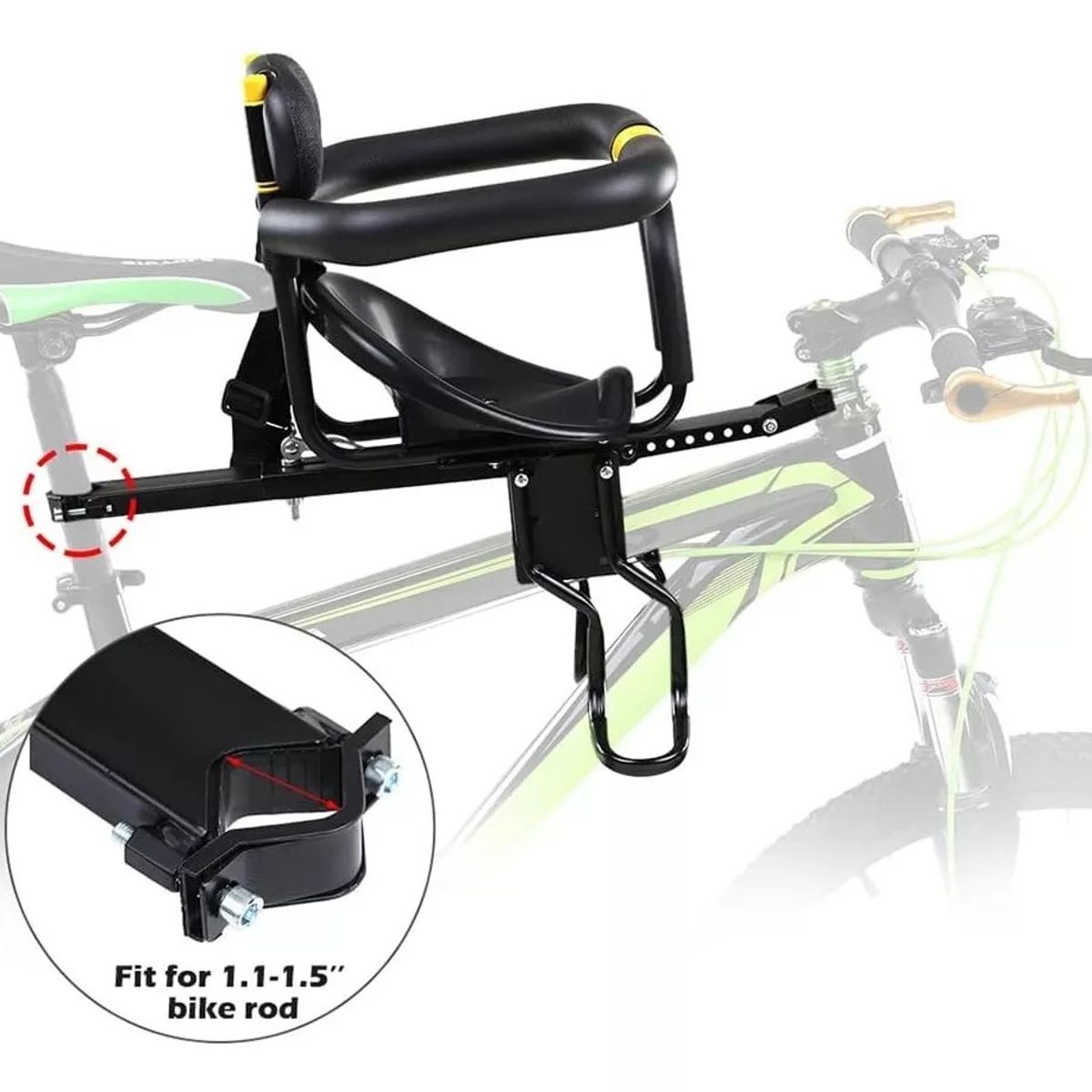 GENERICO - Silla Frontal De Bicicleta Para Niños Y Bebes - 30kg