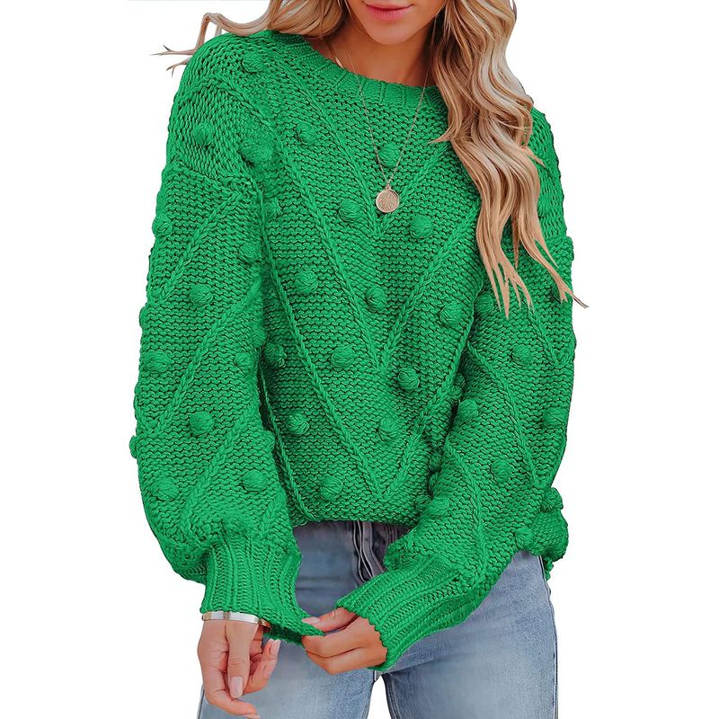 TIOZONEY - Sweater Cuello Redondo Mujer