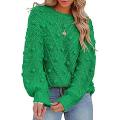 TIOZONEY - Sweater Cuello Redondo Mujer