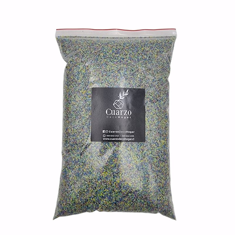 GENERICO - Arena de Cuarzo Color Multicolor 1 kg