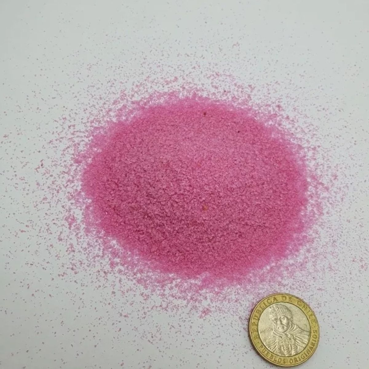 GENERICO - Arena de Cuarzo Color Fucsia  1 kg
