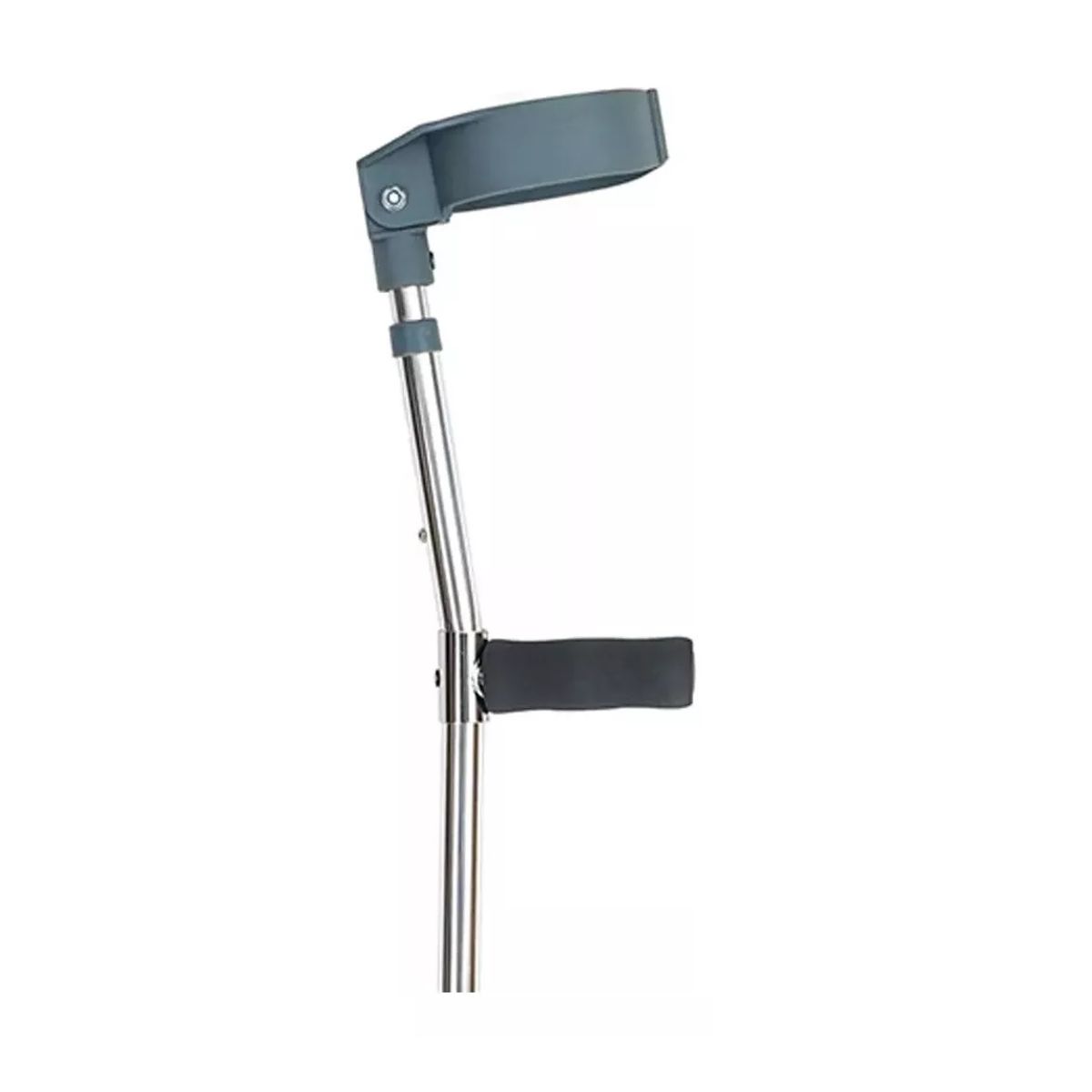 GENERICO - Baston Ortopedico Codera Móvil Muleta Canadiense Plateado