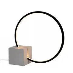 BOSCO - LAMPARA DE MESA CIRKELIS NEGRO Ø32-LED DIMEABLE