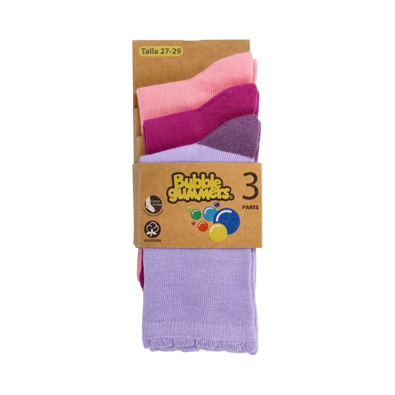 BUBBLE GUMMERS - Calcetín Niña Bubblegummers Bow Lila