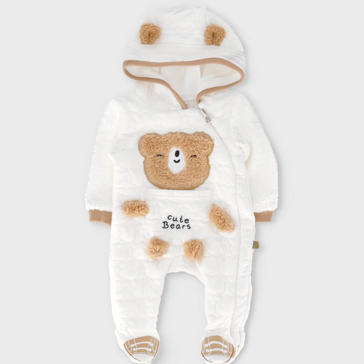 BLACK AND BLUE - Enterito recién nacido con osito blanco Black and Blue