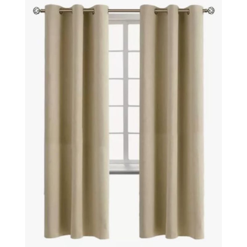 GENERICO - Cortina Semi Blackout Aislante Color Beige