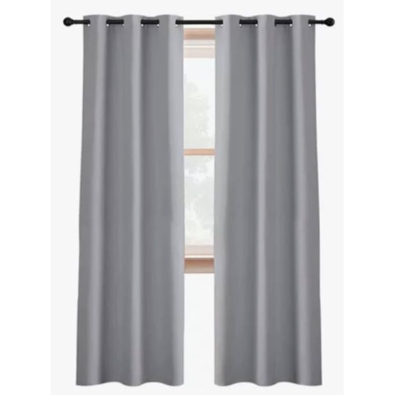 GENERICO - Cortina Semi Blackout  Aislante Color Gris