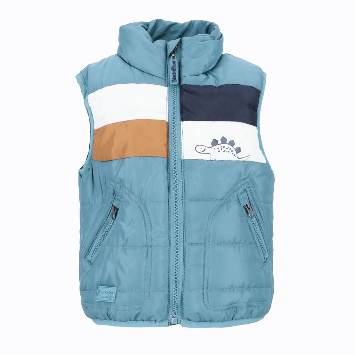 BLACK AND BLUE - Parka bebés sin mangas petróleo Black and Blue