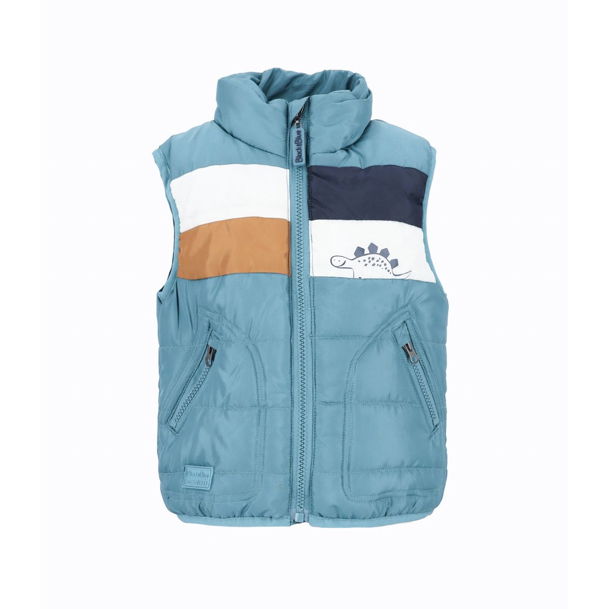 BLACK AND BLUE - Parka bebés sin mangas petróleo Black and Blue