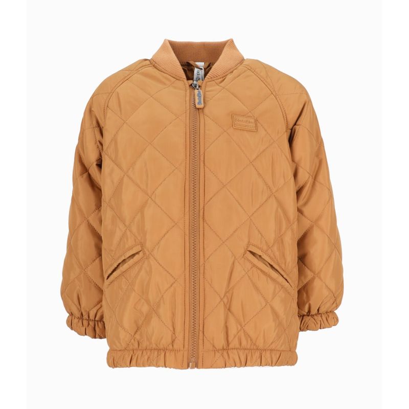BLACK AND BLUE - Chaqueta niño bomber camel Black and Blue