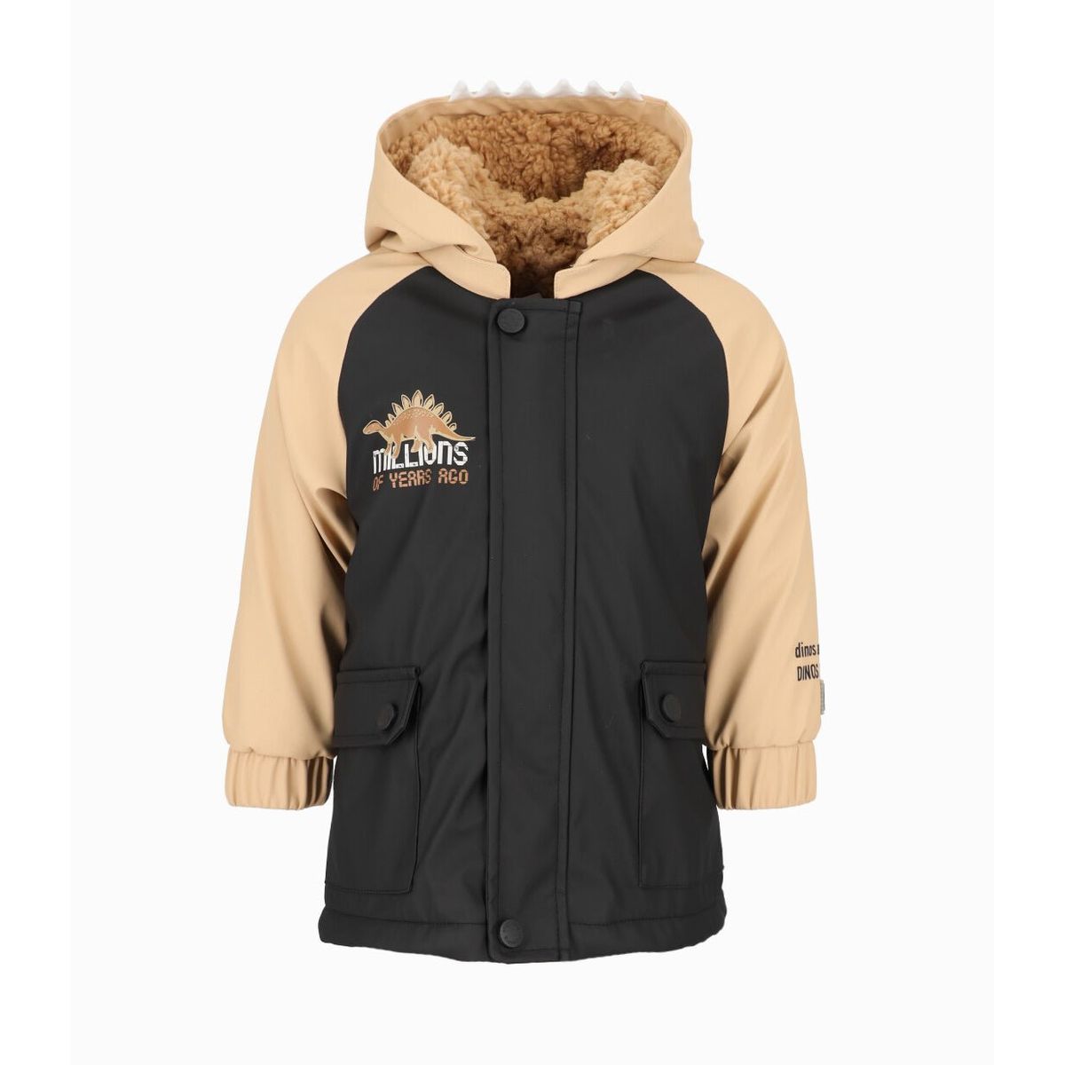 BLACK AND BLUE - Chaqueta bebés de dinosaurio negro Black and Blue