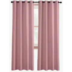GENERICO - Cortina Semi Blackout Aislante Color Rosa