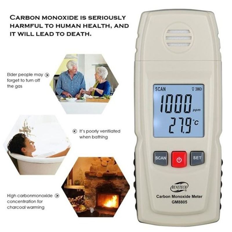 GENERICO - Medidor nivel Co monoxido carbono GM8805