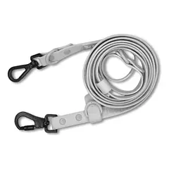 PETLOUNGE - Correa Paseo Manos Libres Mascota Perro Gris