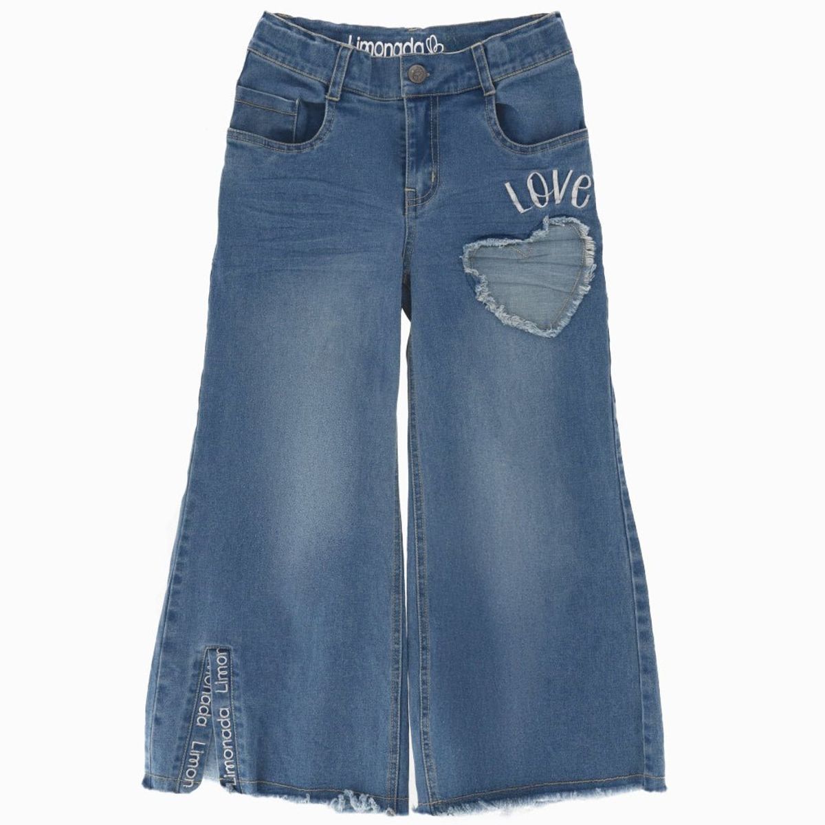 LIMONADA - Jeans niña love celeste Limonada