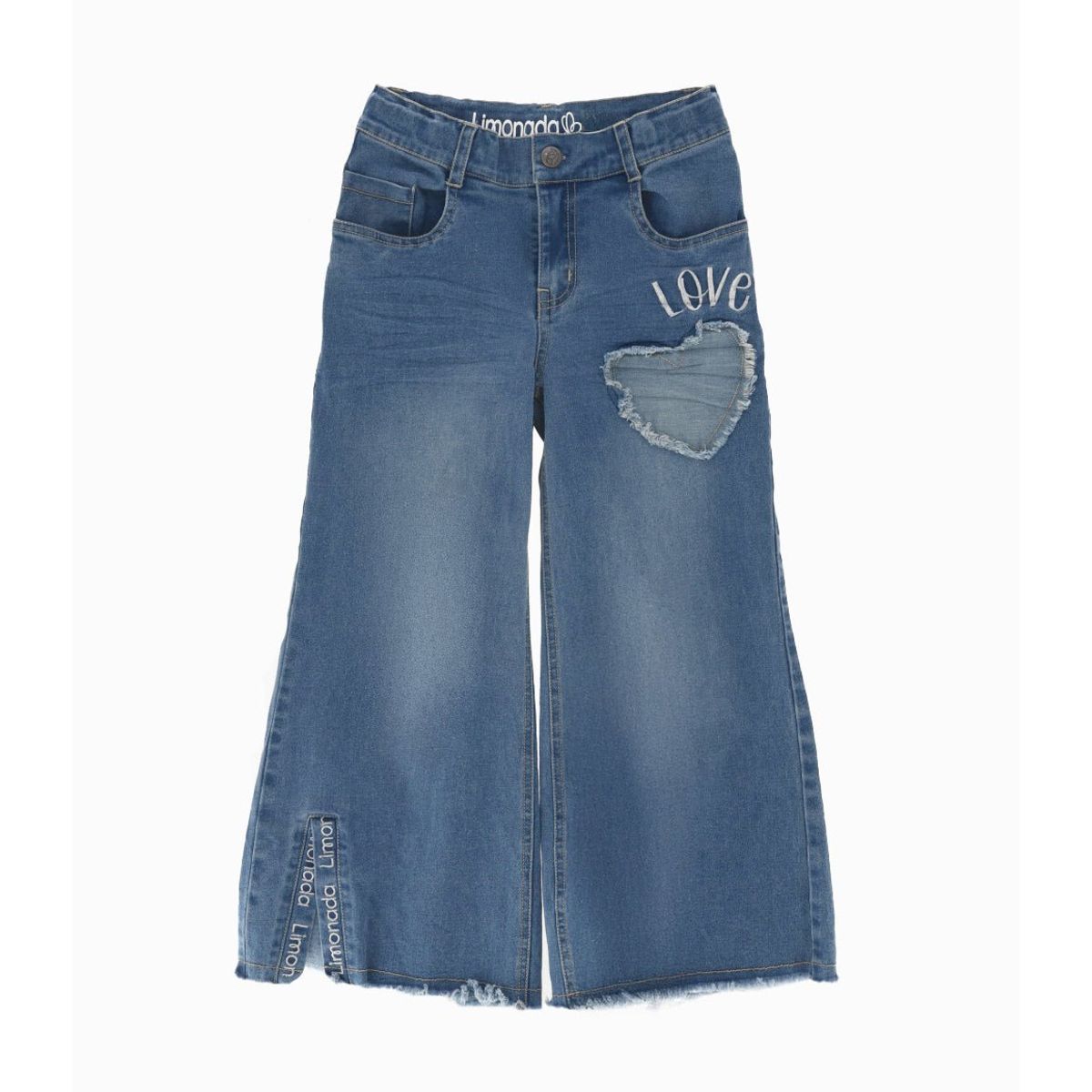 LIMONADA - Jeans niña love celeste Limonada