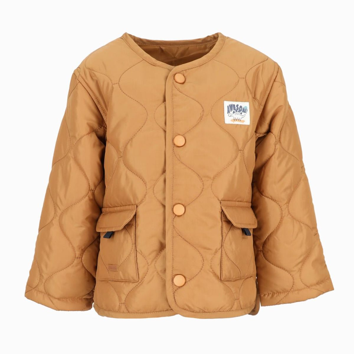 BLACK AND BLUE - Chaqueta bebés quilt camel Black and Blue