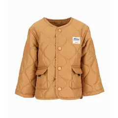 BLACK AND BLUE - Chaqueta bebés quilt camel