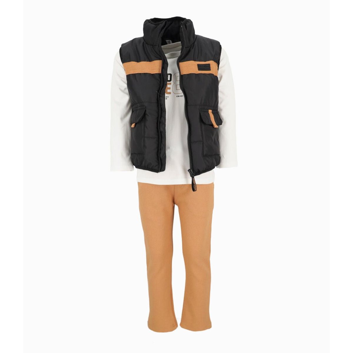 BLACK AND BLUE - Conjunto niño 3 piezas negro Black and Blue