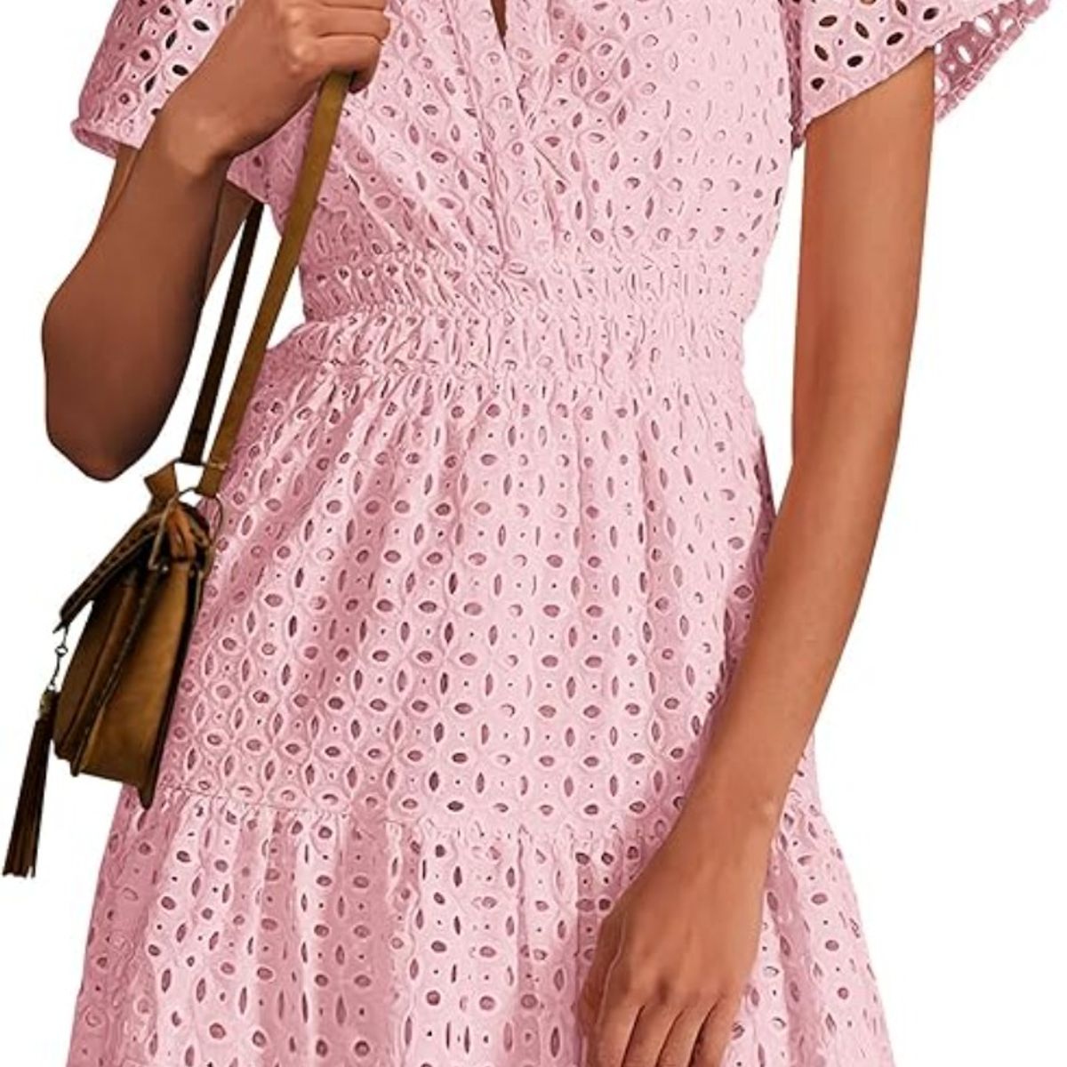 TIOZONEY - Vestido corto de verano - Rosa