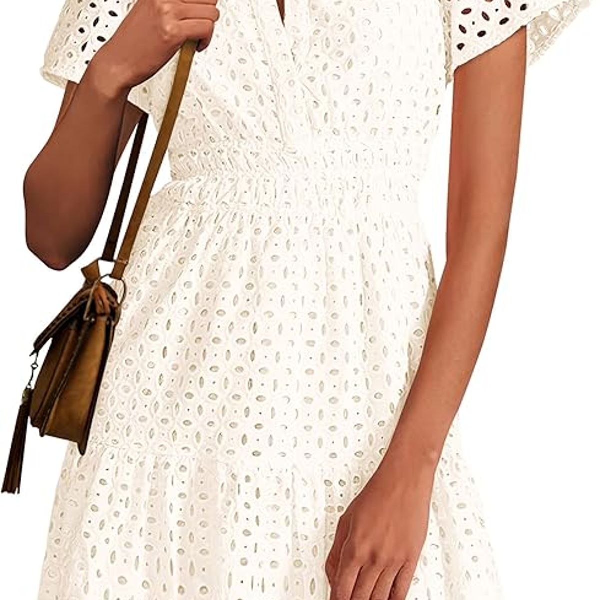 TIOZONEY - Vestido corto de verano - Beige