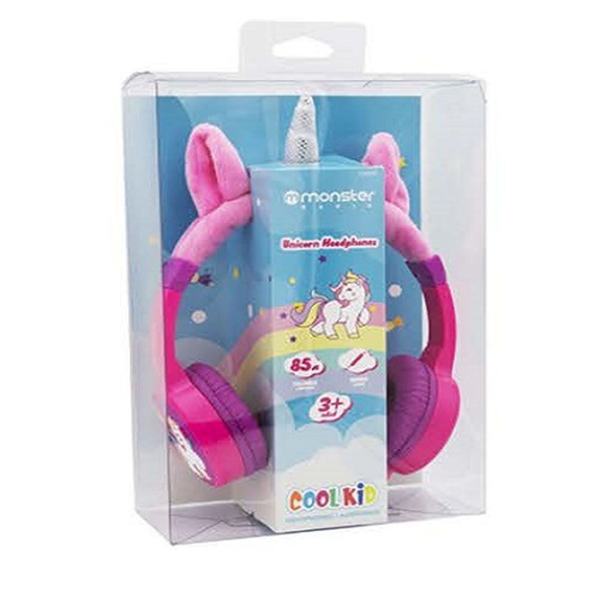 MONSTER - AUDIFONOS PARA NIÑA MONSTER UNICORNIO ROSADO COOLKID