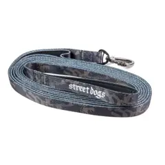 STREET DOGS - Correa de paseo para perros Light 5m Negro Camo