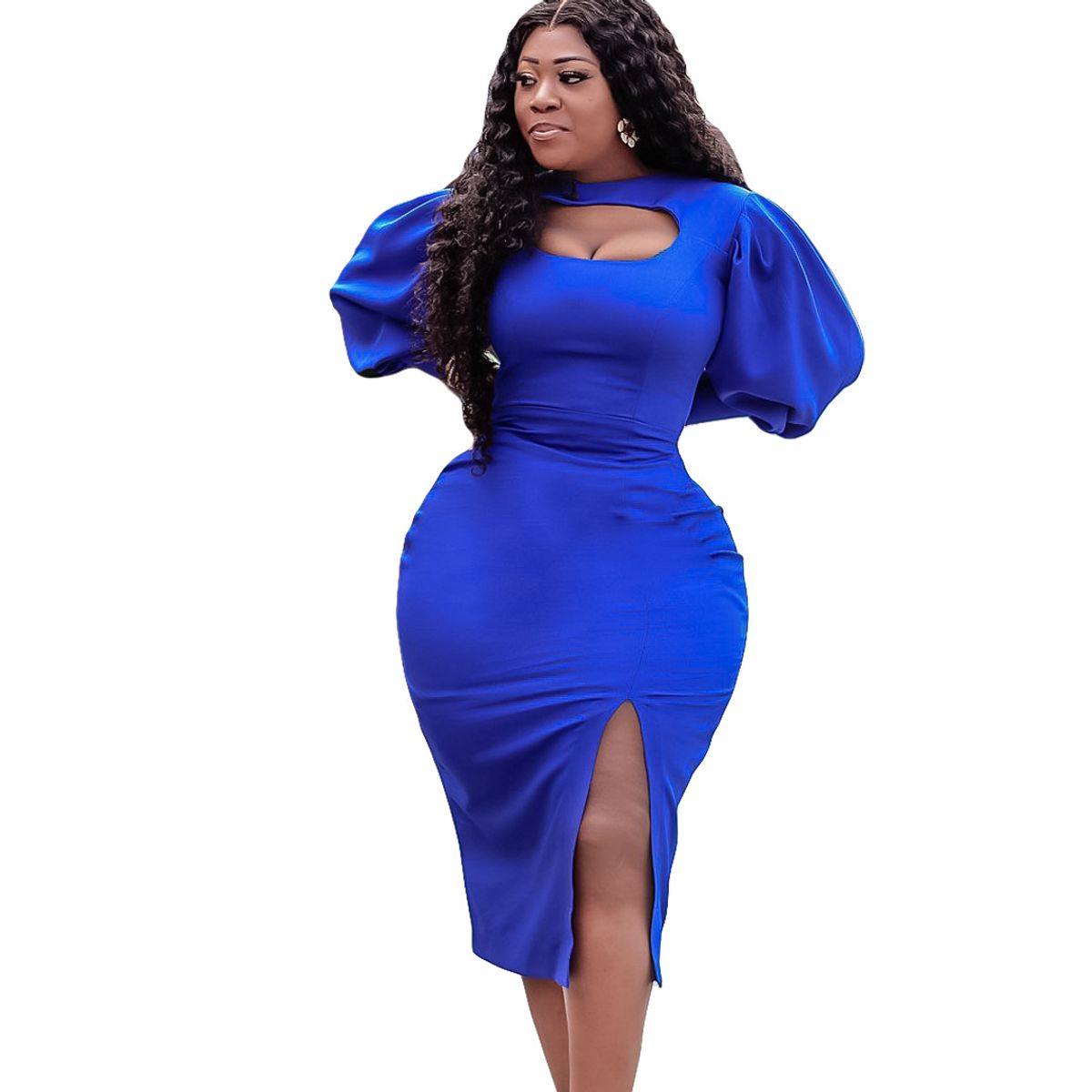 TIOZONEY - Vestido ahuecado para mujer
