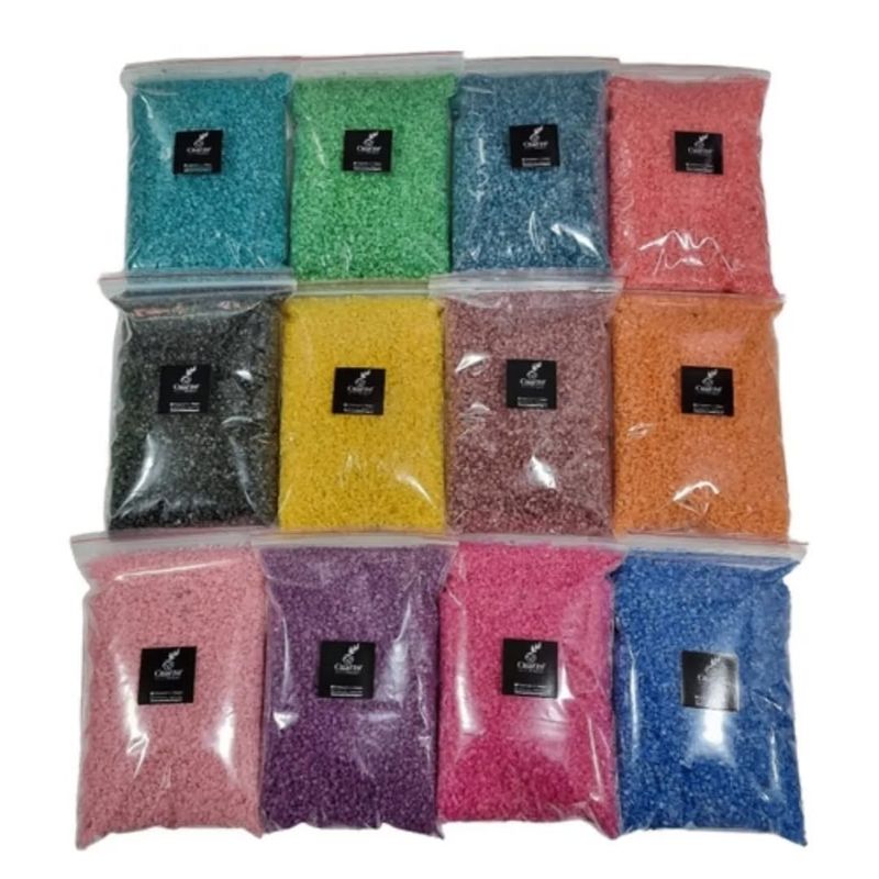 GENERICO - Pack Cuarzo Granulado. 12 Colores. 500 GR c/u
