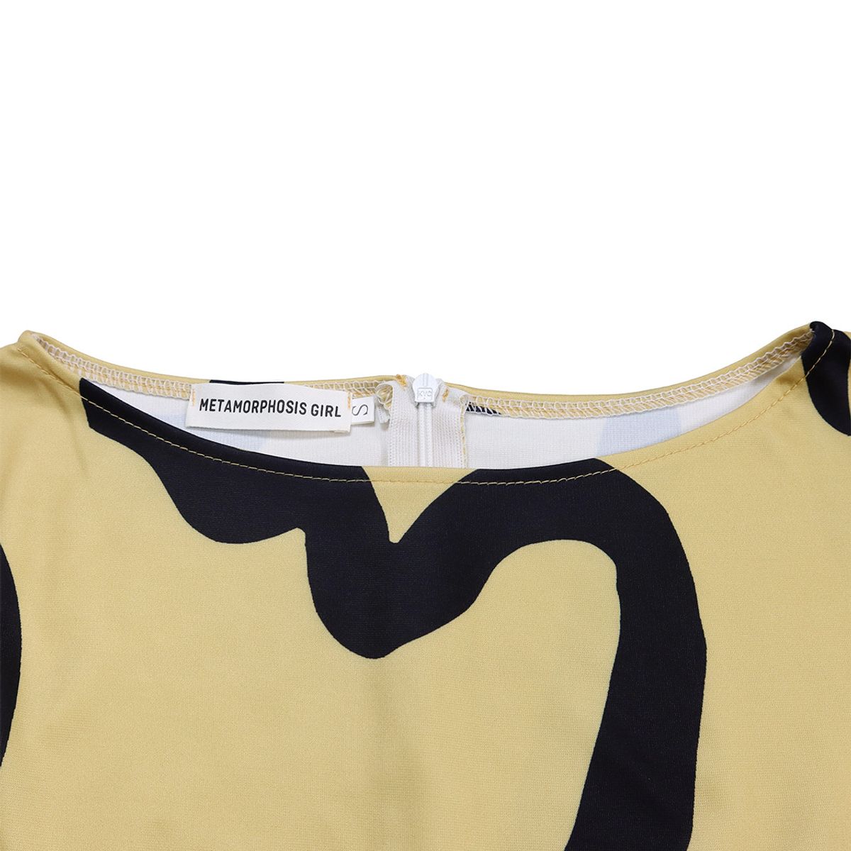 TIOZONEY - Vestido estampado con cordones para mujer