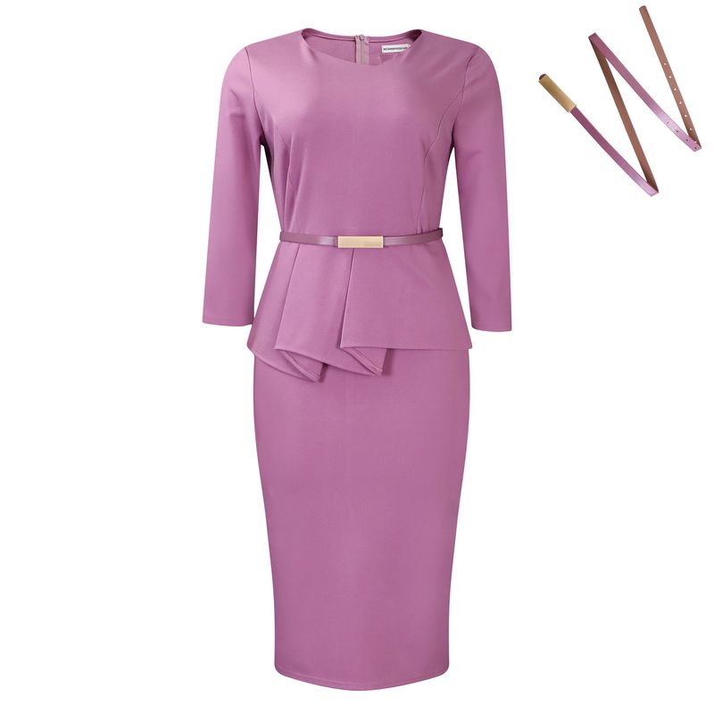 TIOZONEY - Vestido hipster de mujer con cinturón