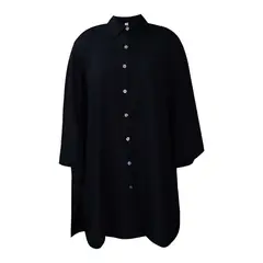 TIOZONEY - Vestido suelto con solapa para mujer
