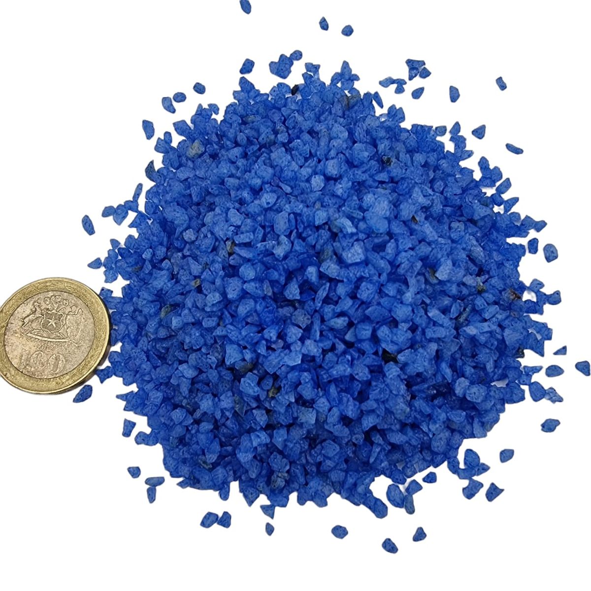 GENERICO - Cuarzo Granulado Pigmentado Decorativo Azul