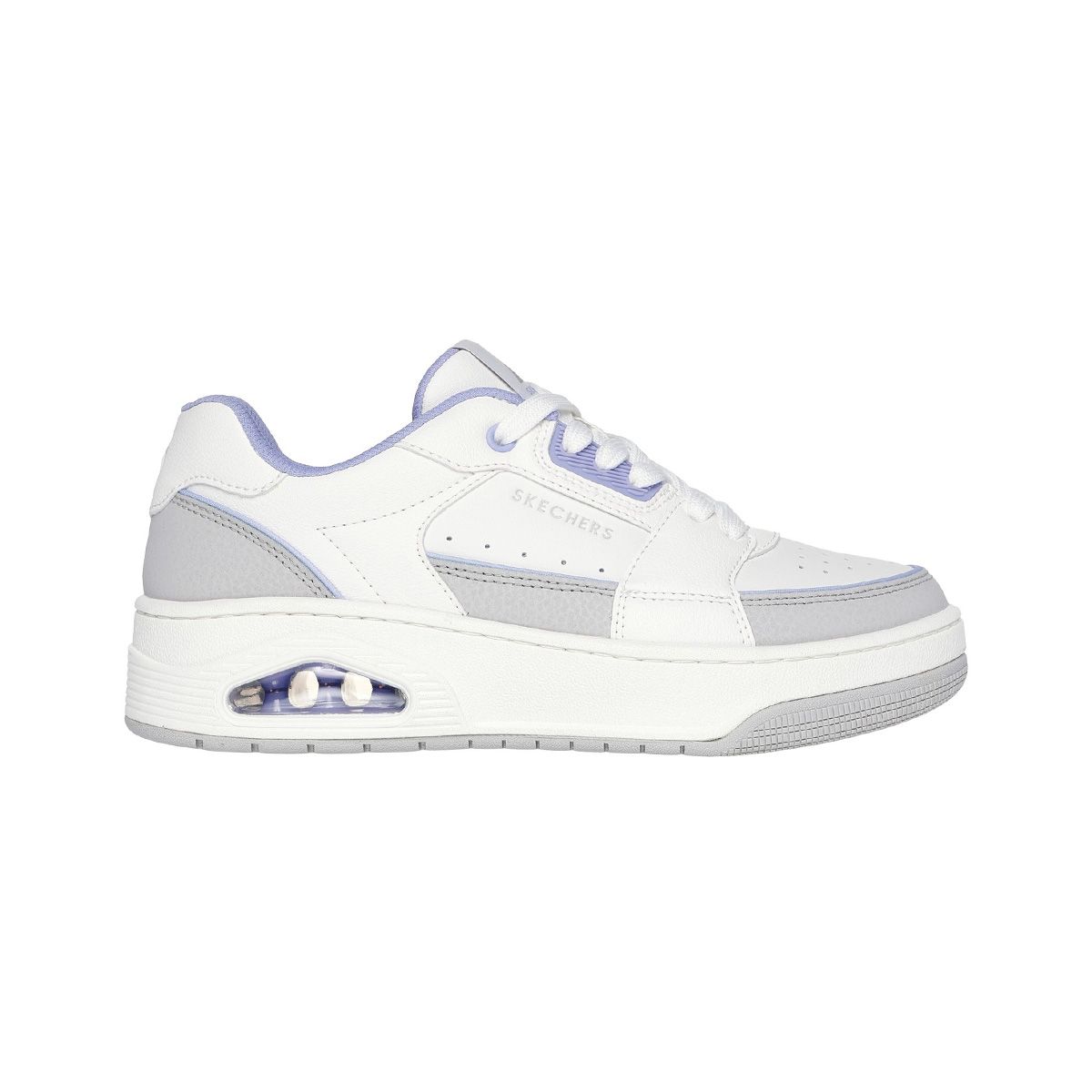 SKECHERS - Zapatillas Mujer Uno-Court Courte Style Skechers Blanca/Lila