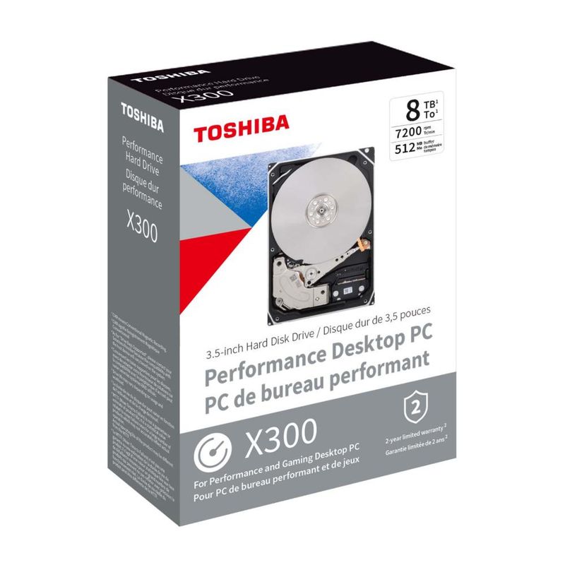 TOSHIBA - Toshiba X300 8TB Performance & Gaming  HDWR780XZSTA